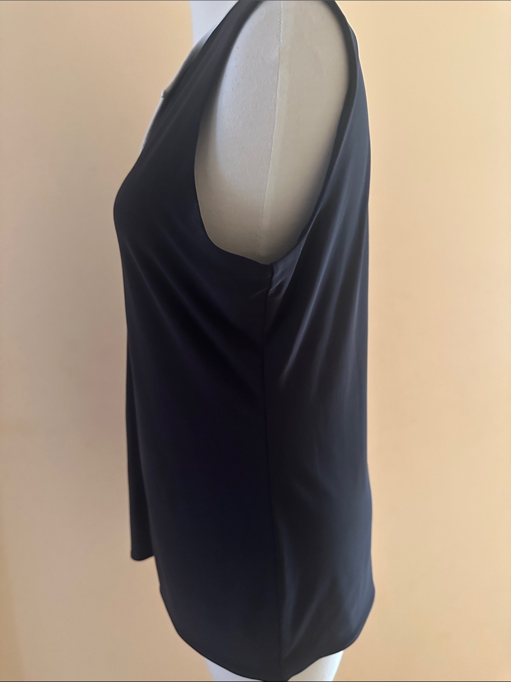 White House Black Market Black Tank with White Trim - Picture 2 of 5